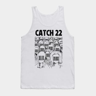 Barcode face Catch 22 Tank Top